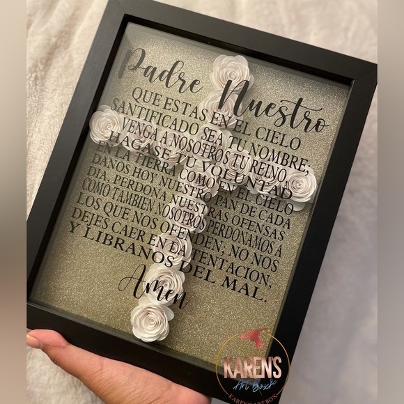 Custom Made Shadow Box Filled w/ Roses. - Picture 10 of 11